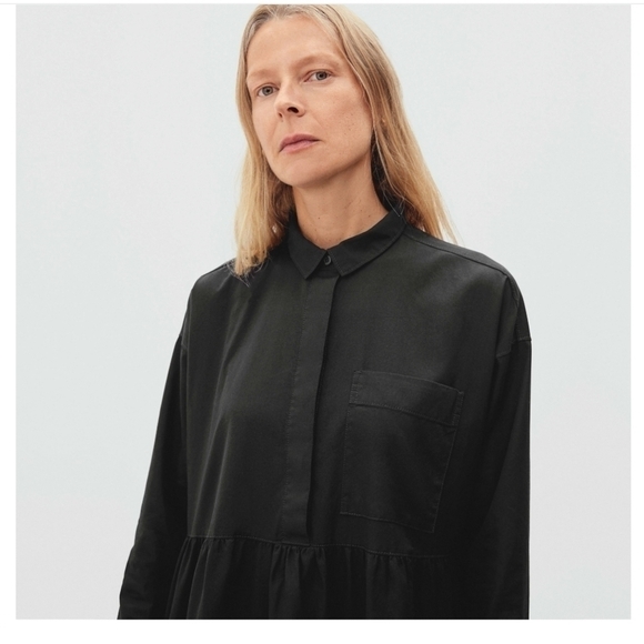 EVERLANE The Field Dress in Black, sz Medium - Picture 3 of 16